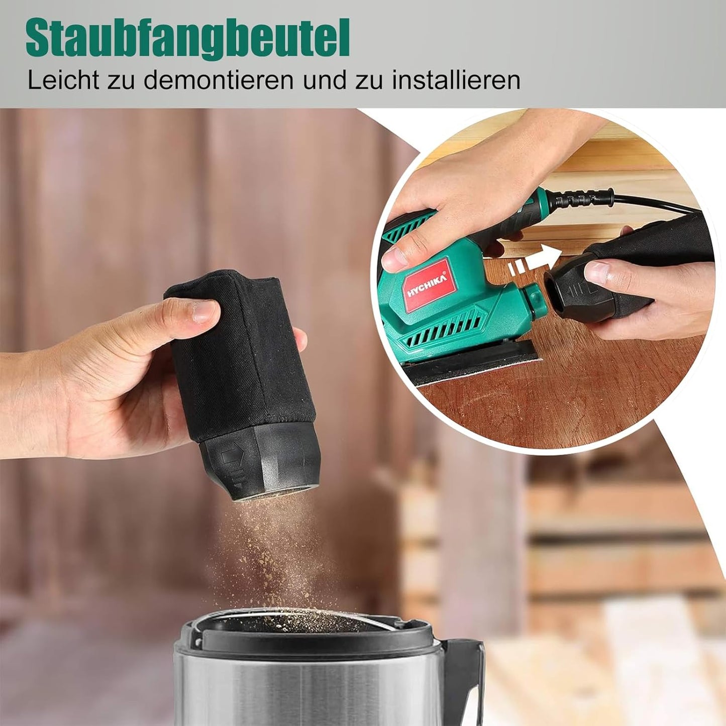 Multischleifer mit 12 Schleifblättern