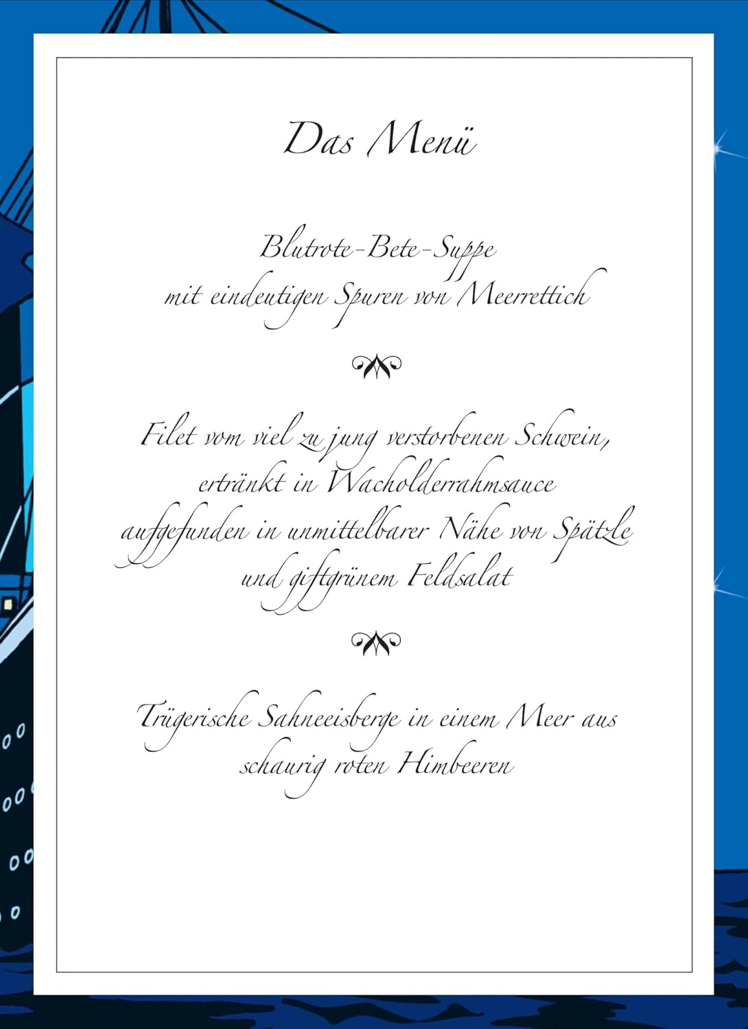 Mörderische Dinnerparty Totentanz auf der Titanic