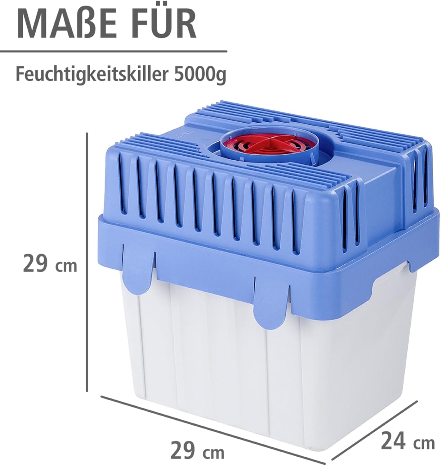 Feuchtigkeitskiller mit 5 kg Granulatblock, Feuchtigkeitskiller 5 kg Weiss