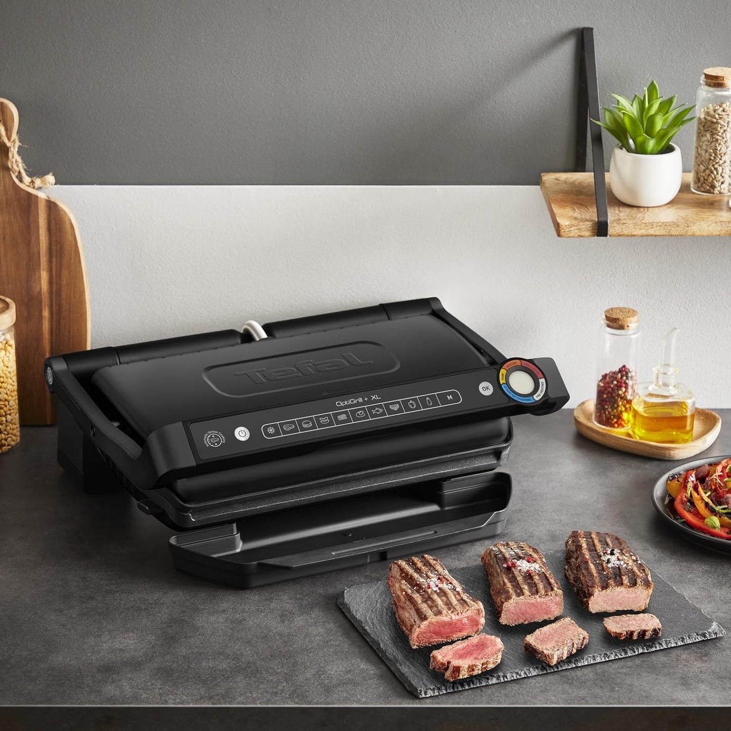 Tefal OptiGrill+ XL GC7278 Elektrogrill Tischgrill Kontaktgrill