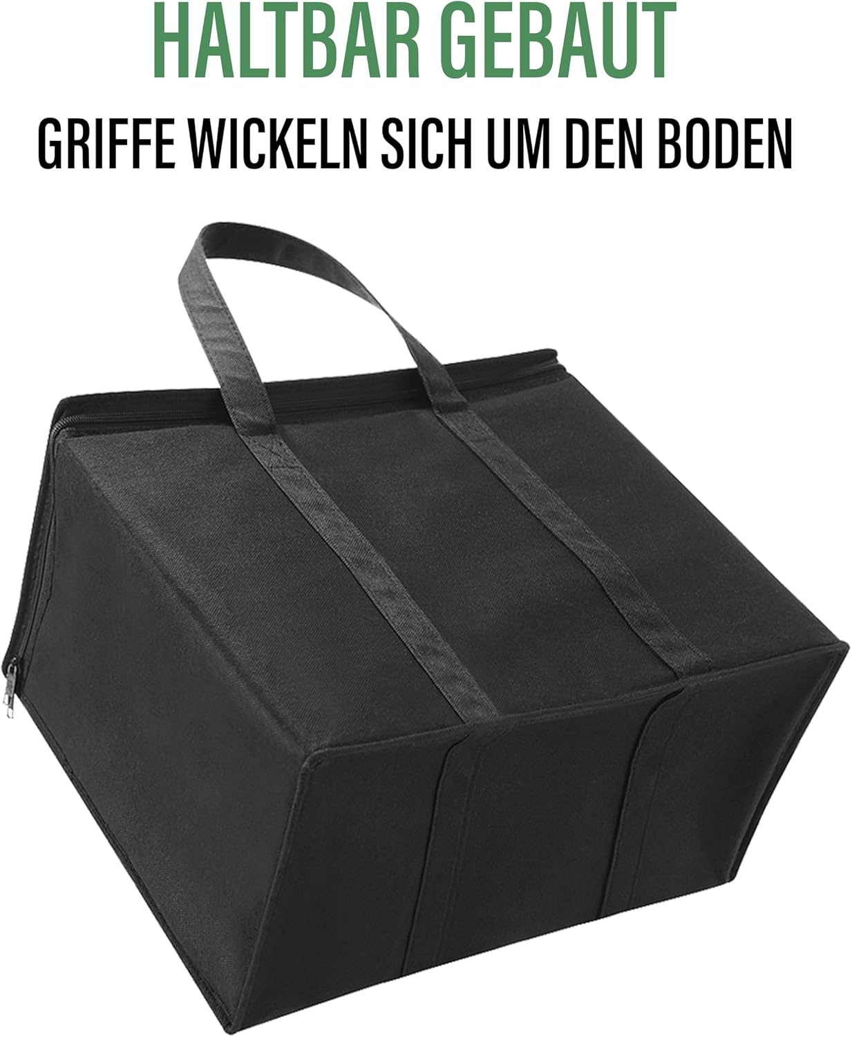 2er-Set Einkaufstasche, Schwarz 2-er Pack