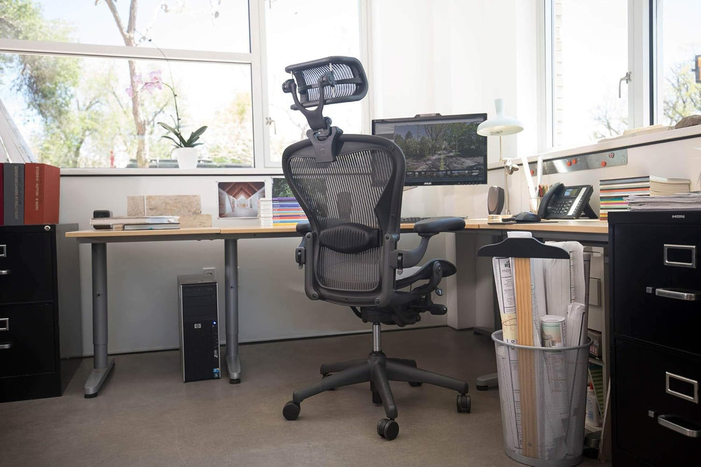Kopfstütze für Aeron Stuhl (H4), h4 für klassische Schwarz
