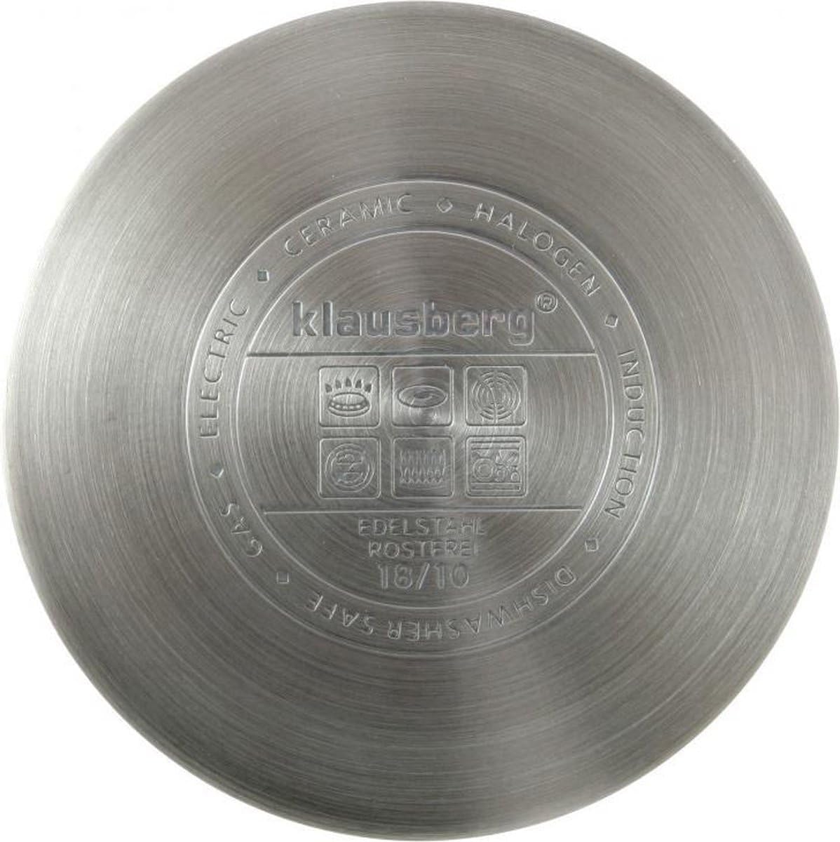 Flacher Edelstahltopf mit Deckel für Induktion (4,5L), 4,6l, Ø26cm