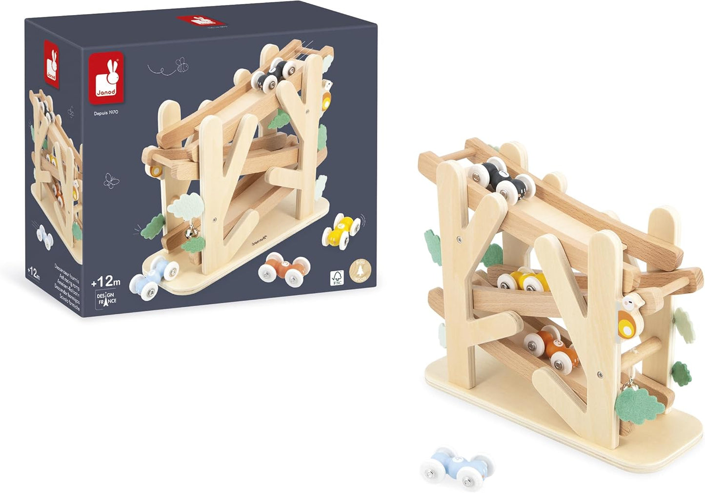 Holzrutsche Ameisen Rollbahn, Ameise