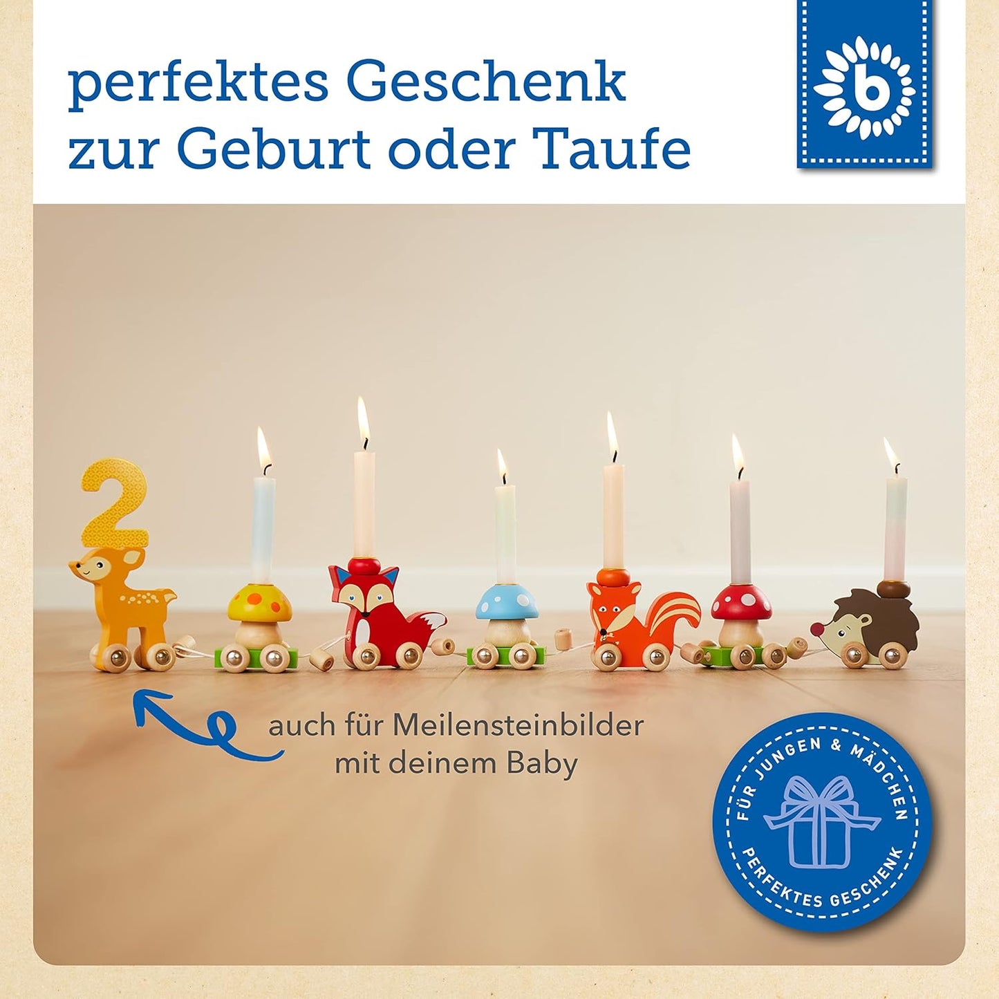 Geburtstagszug mit Zahlen