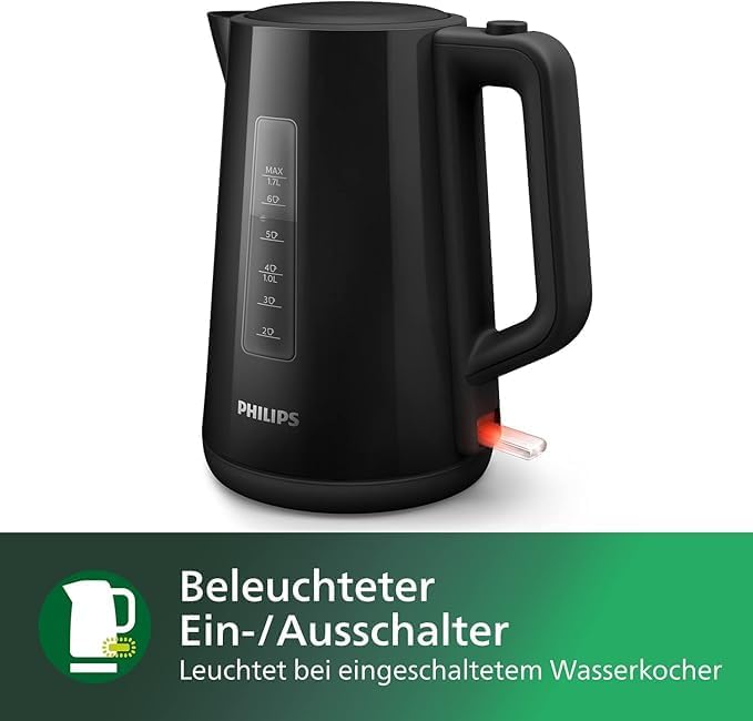 Wasserkocher mit Kontrollanzeige, 1.7 L Fassungsvermögen
