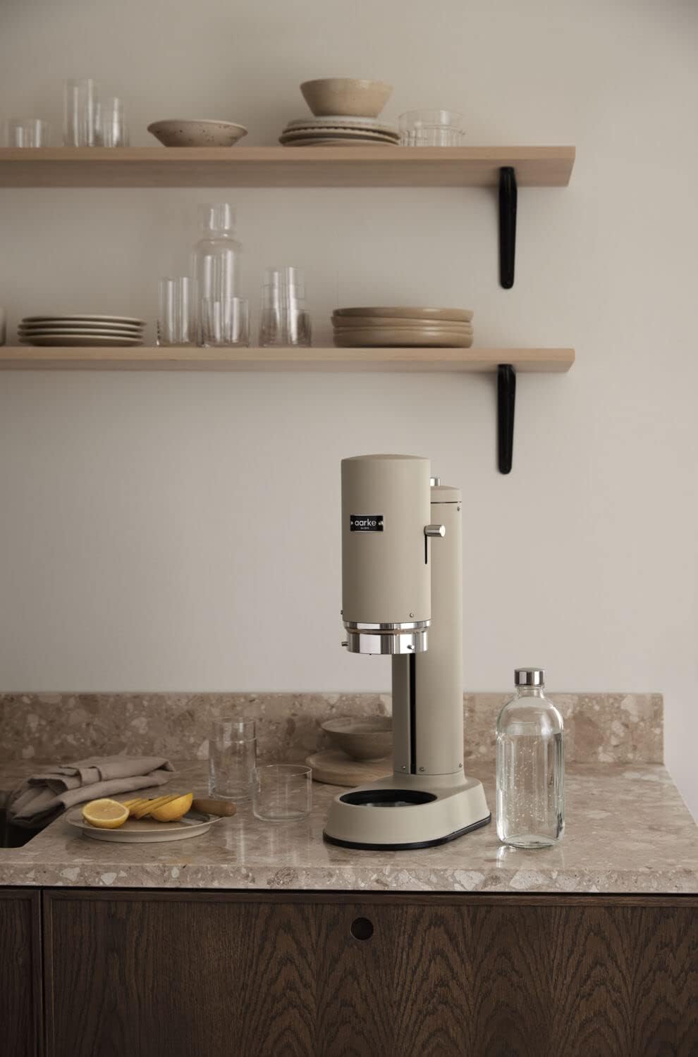 Carbonator Pro Wassersprudler mit Glasflasche, Sand