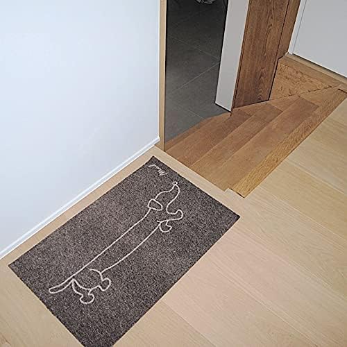 Fussmatte mit Hundemotiv, -Braun-