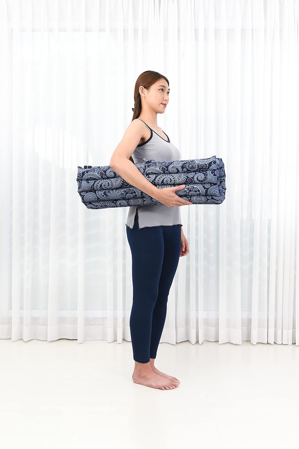 Rollbare Meditations-Sitzmatte, Cbt1 - Blau