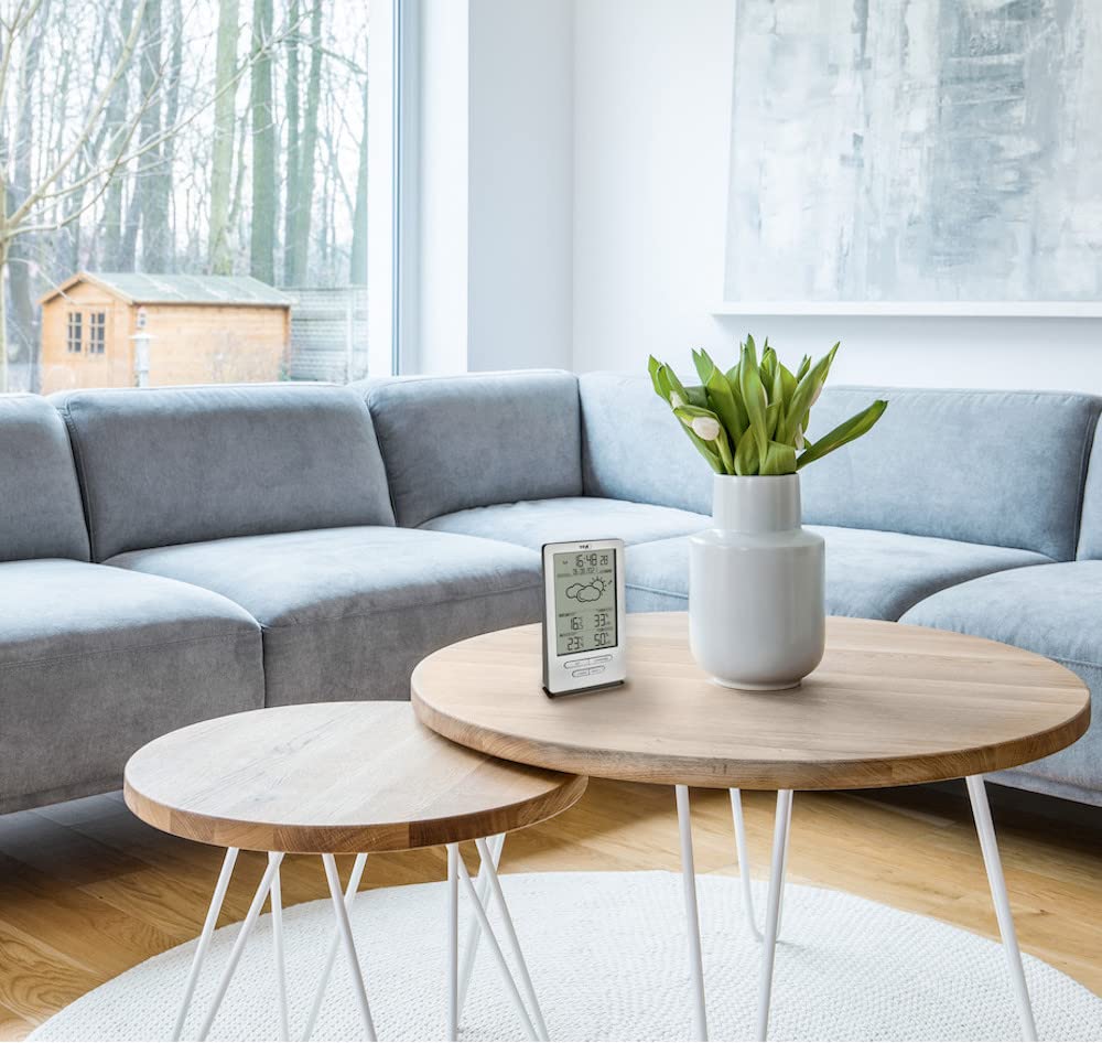 Funk-Wetterstation Xena, silber mit Batterien