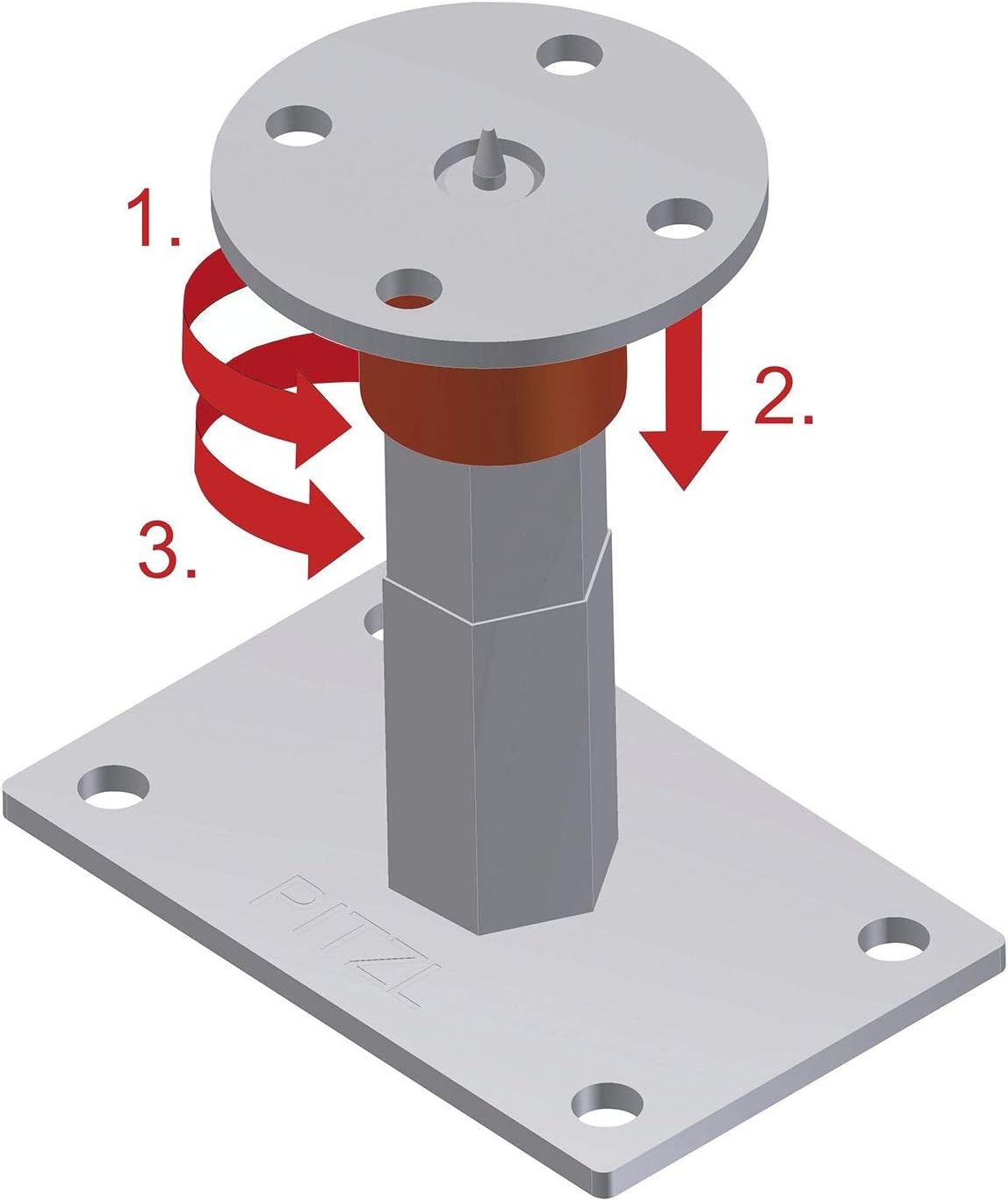 Schwerlast-Pfostenträger Stecksystem Typ 10529.1993