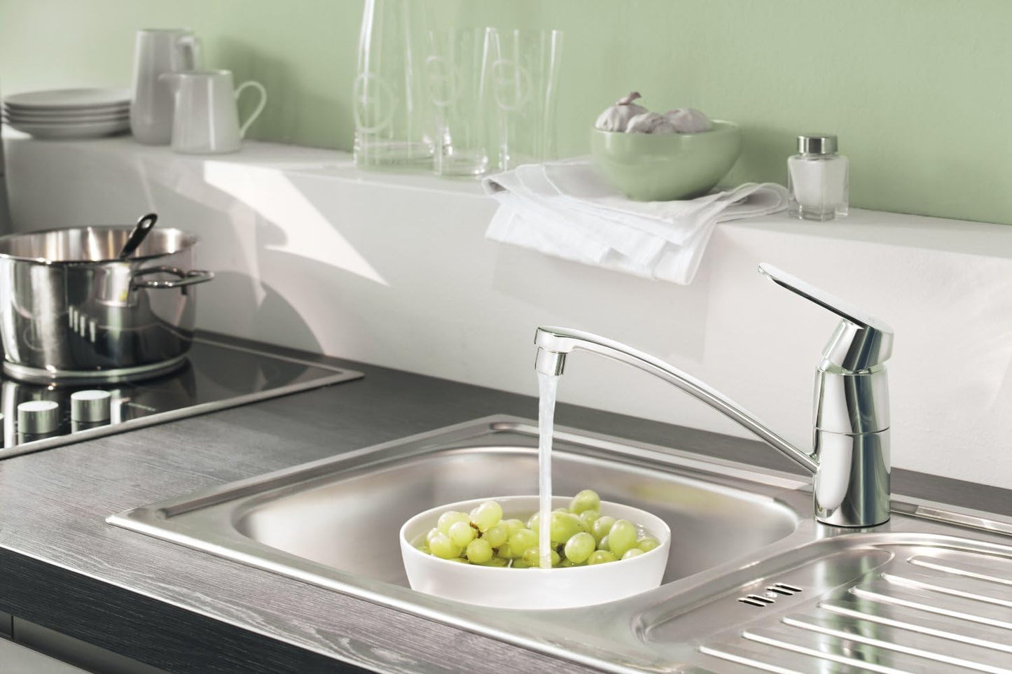 Eurosmart Cosmopolitan, flacher Auslauf Niederdruck Chrom
