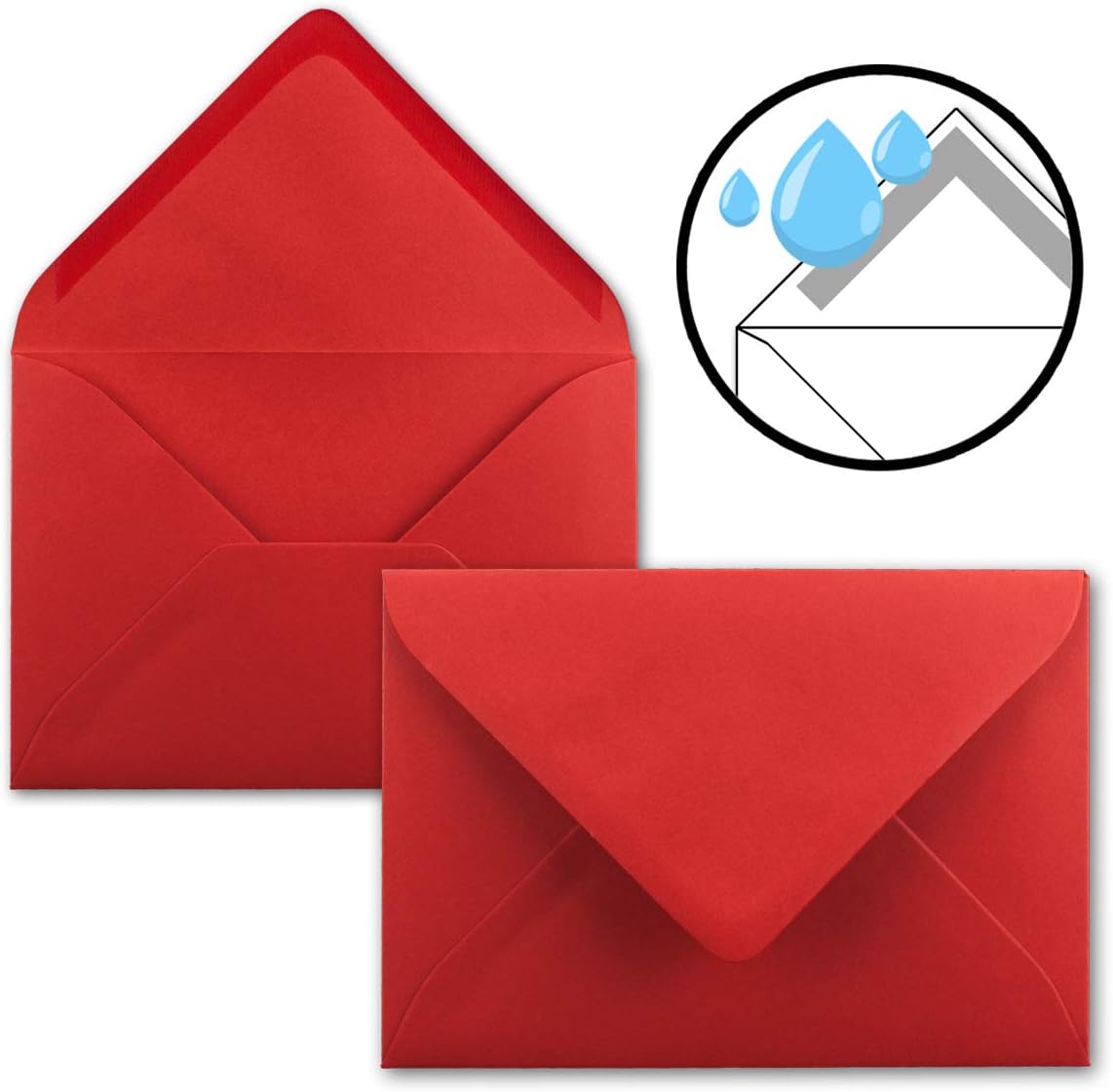 Faltkarten SET, 100 Karten-Sets, 29-Rot