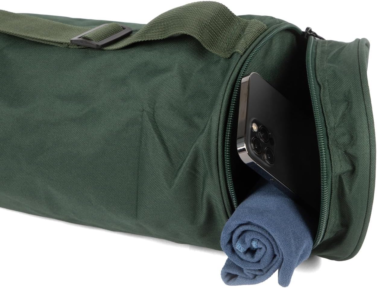 Yogatasche Asana für Matten & Zubehör, Dunkelgrün 70 cm