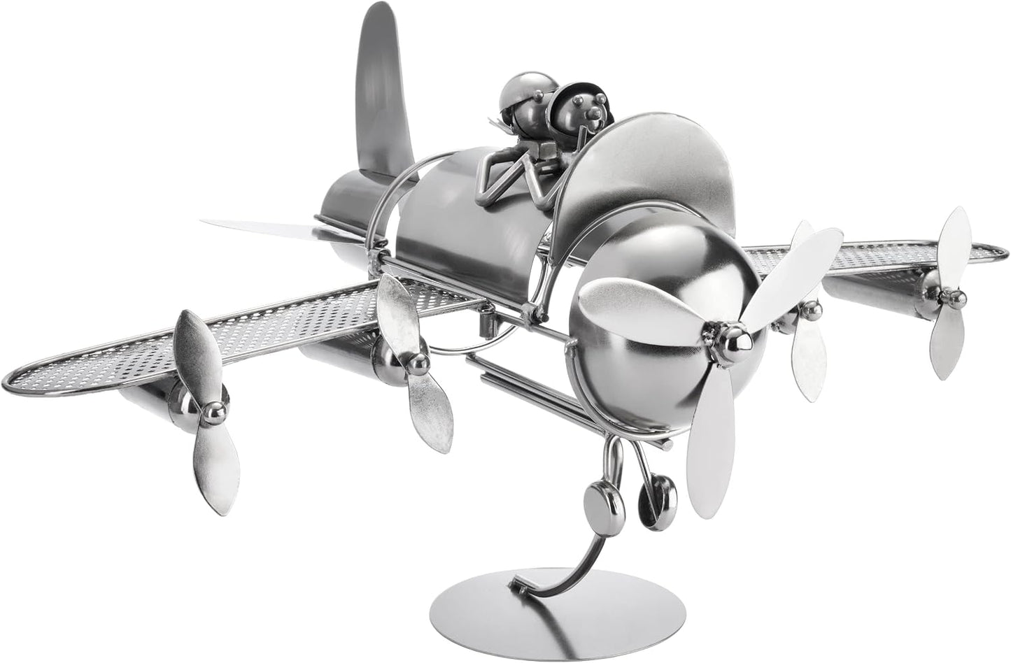 Weinflaschenhalter Skulptur im Flugzeug-Design