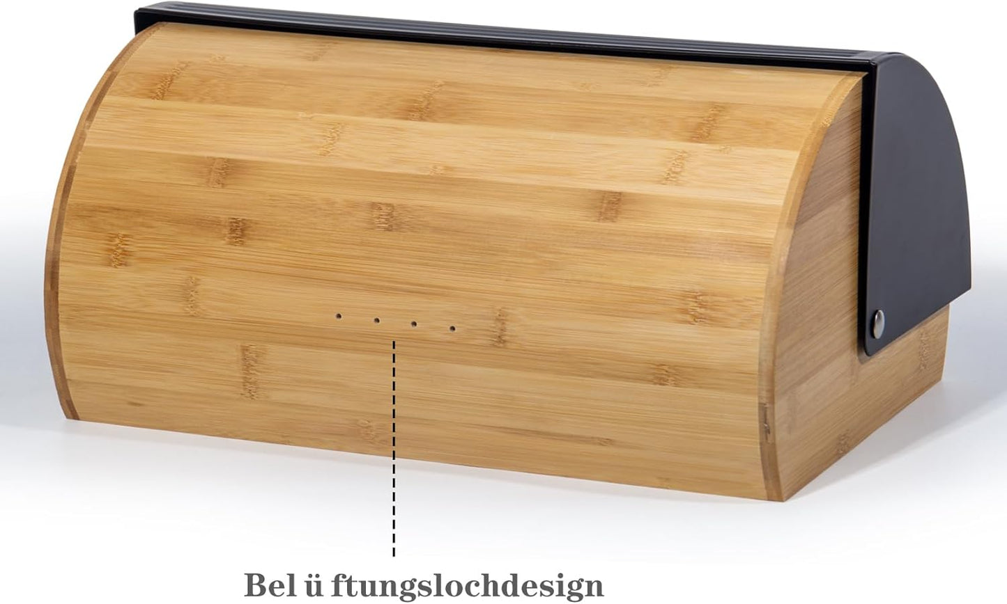 Brotkasten, Schwarz-39cm