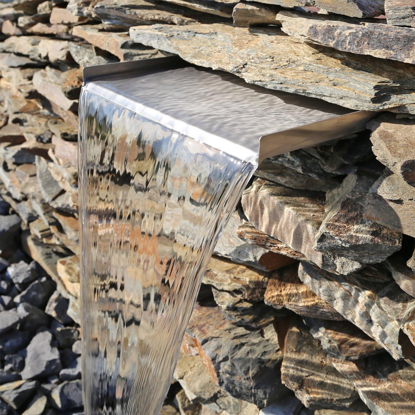 Wasserfall-Element für Garten & Teich (30 cm breit)