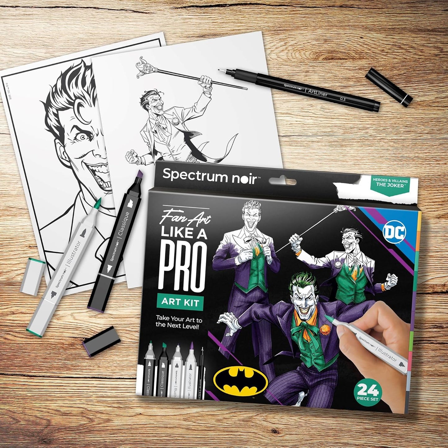 Kreativ Set Illustration Helden & Bösewichte Joker, Joker