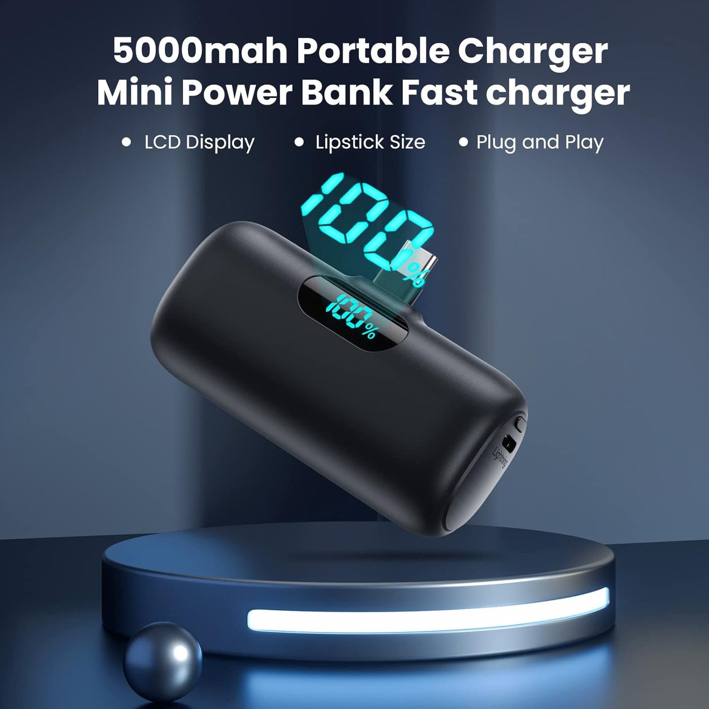 Powerbank USB C, A-Schwarz