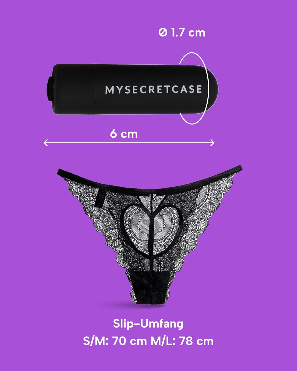 Klitoris Vibrator mit Fernsteuerung für Paare, M/L