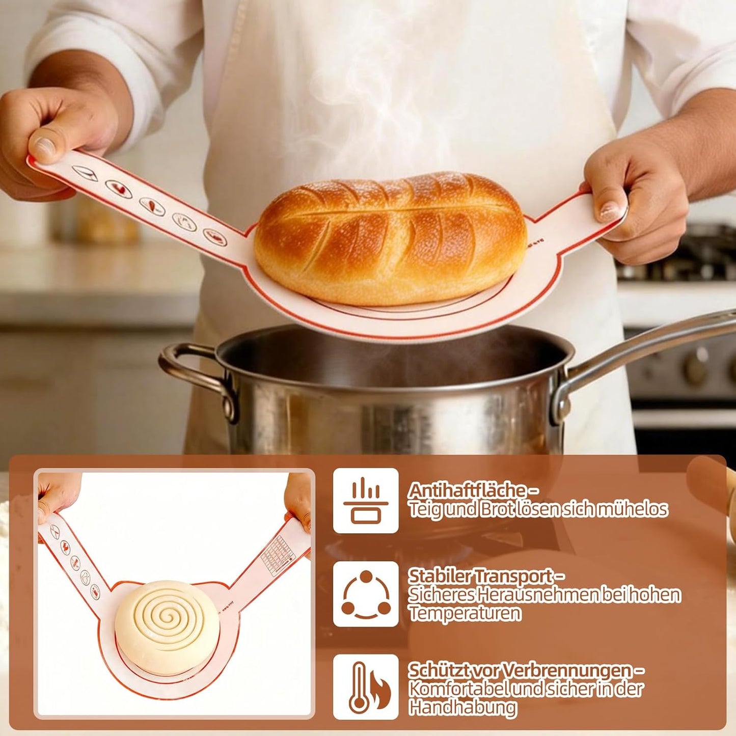 Sauerteig-Starter-Set mit Gärkörbchen