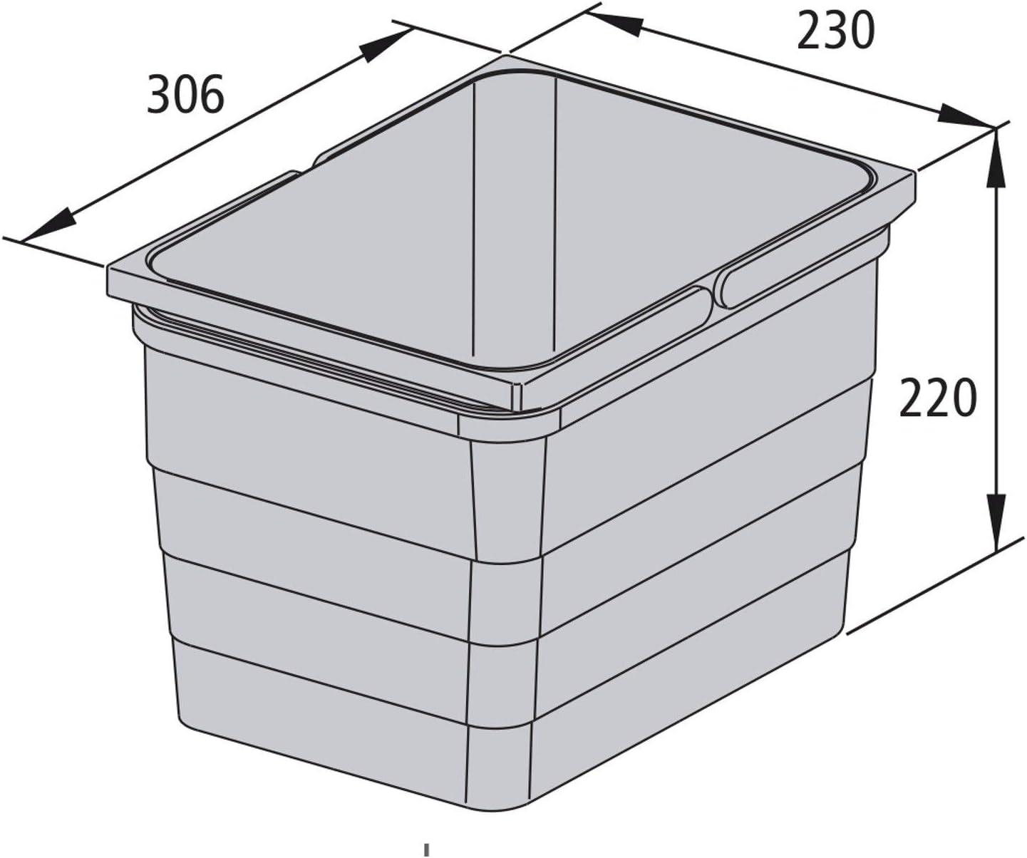 Abfallsammler, Volumen 12 Liter