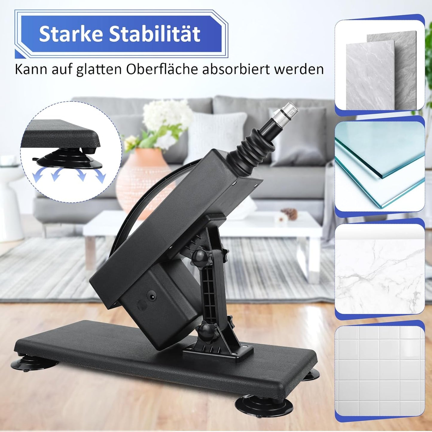 Sexmaschine mit Stossfunktion für Frauen, Deepblack