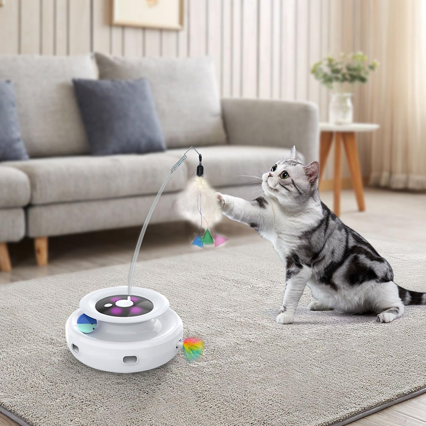 7-teiliger Katzenstabaufsatz für Katzenspielzeug, Y- 7 Teiliges Zubehör