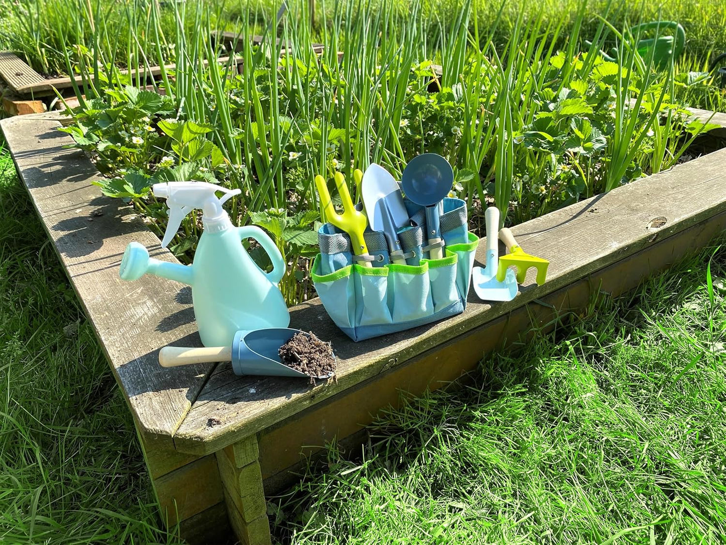 Gartentasche mit Kinder-Gartenwerkzeug, Gartentasche