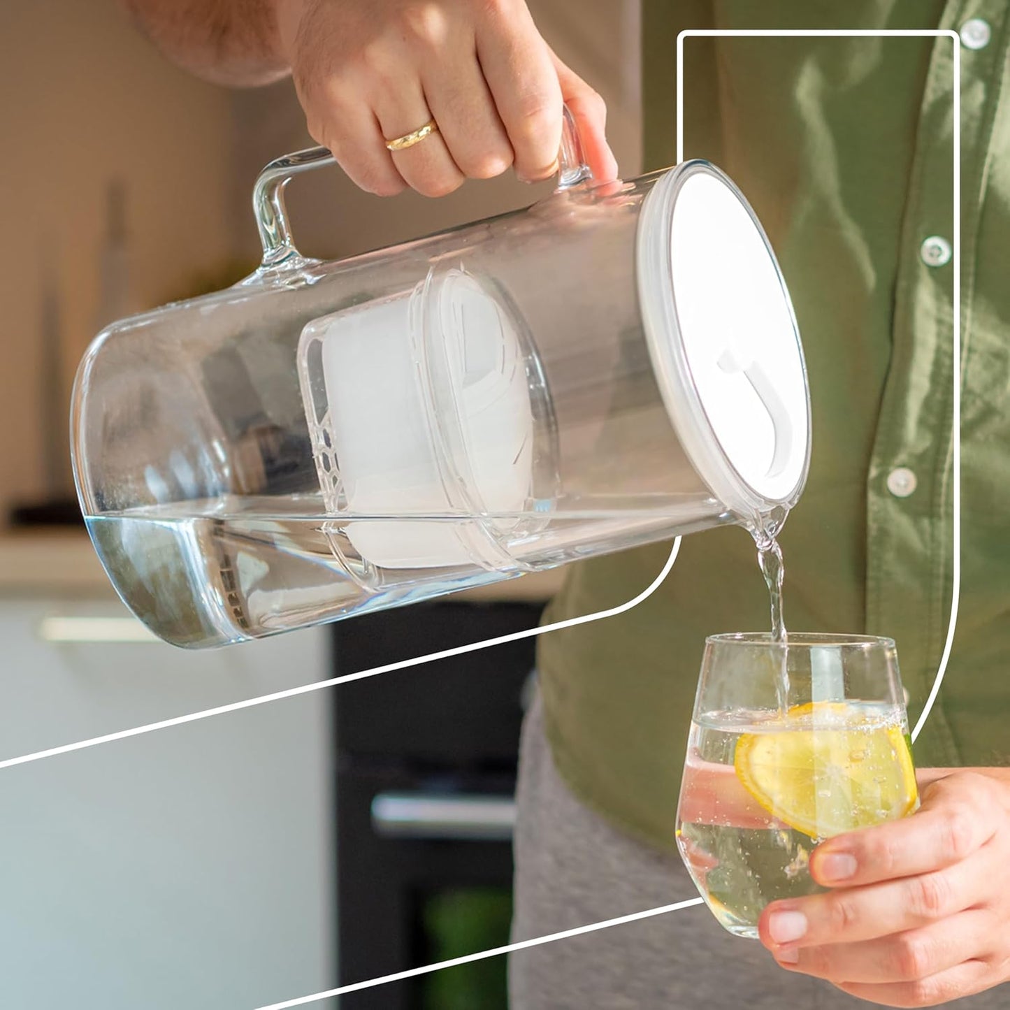6-teiliges Wasserfilter Kartuschen-Set, 6 Stück