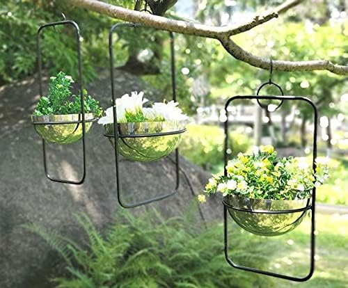 3-teiliges Blumenampel-Set mit Topfhalterung 96083