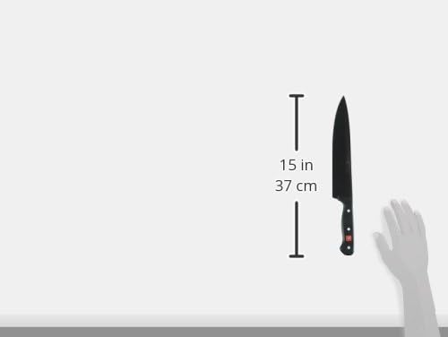 Gourmet Kochmesser 23 cm, Schwarz, 23 cm