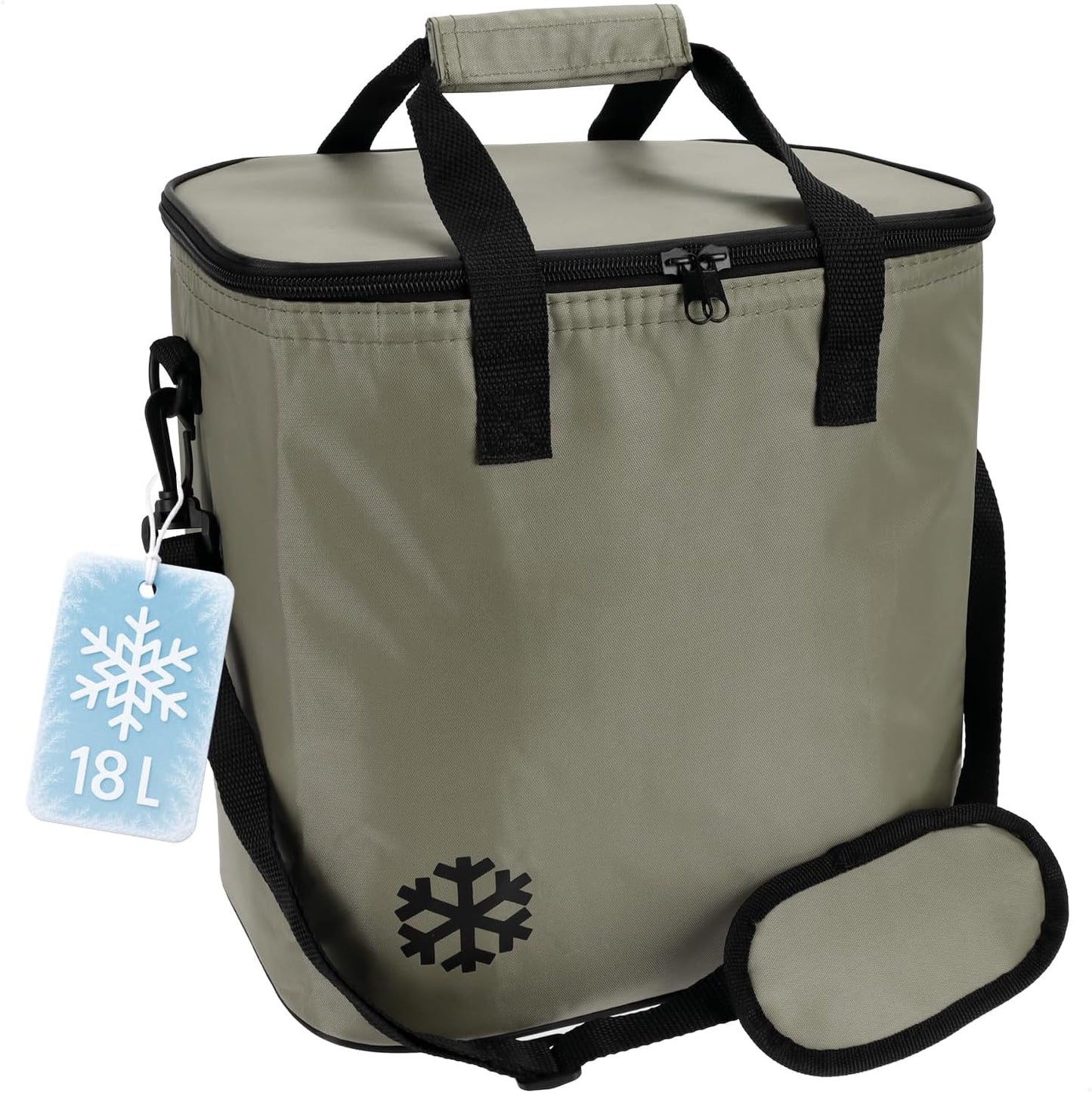Faltbare Kühltasche, 1 Stück - hellbraun