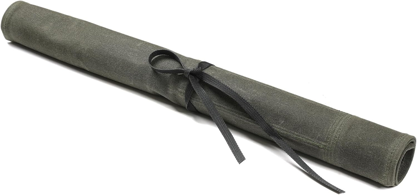 Messer-Rolltasche, Armeegrün