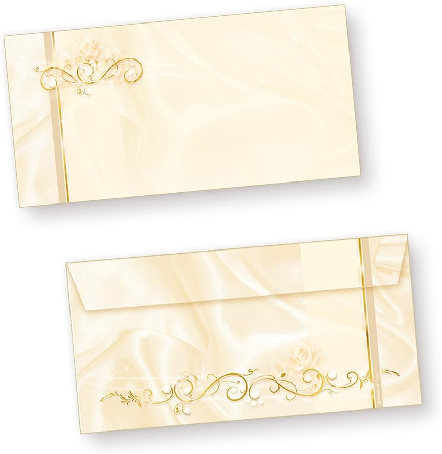 Einladungskarten-Set Hochzeit (40 Stück) inkl. Umschläge, 40 Sets