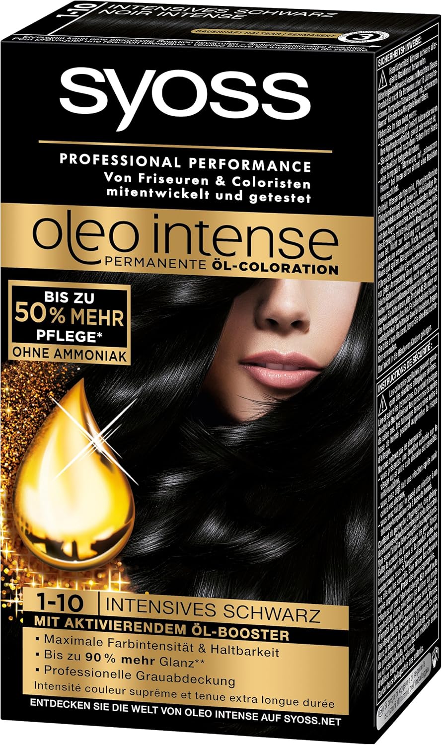 3er-Pack Oleo Intense Coloration, 1-10 Schwarz