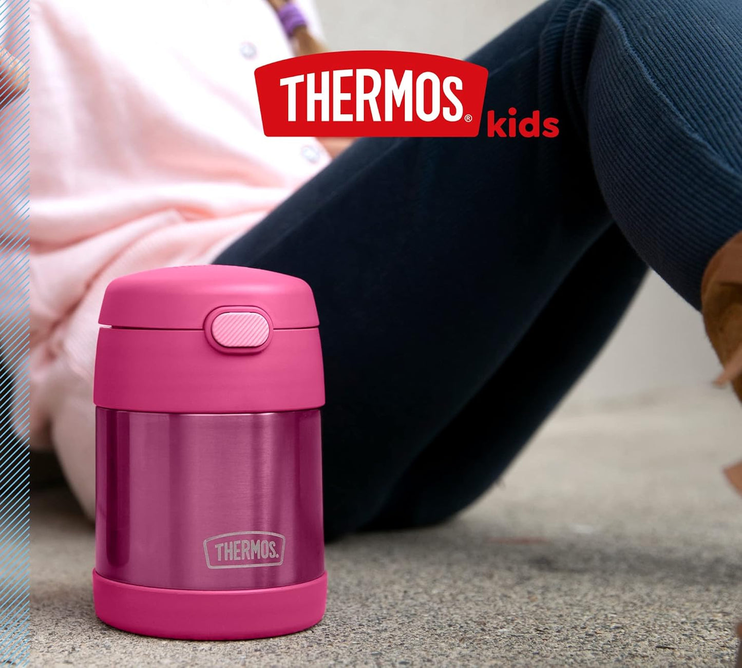 Funtainer Isolierbehälter mit Löffel, Pink