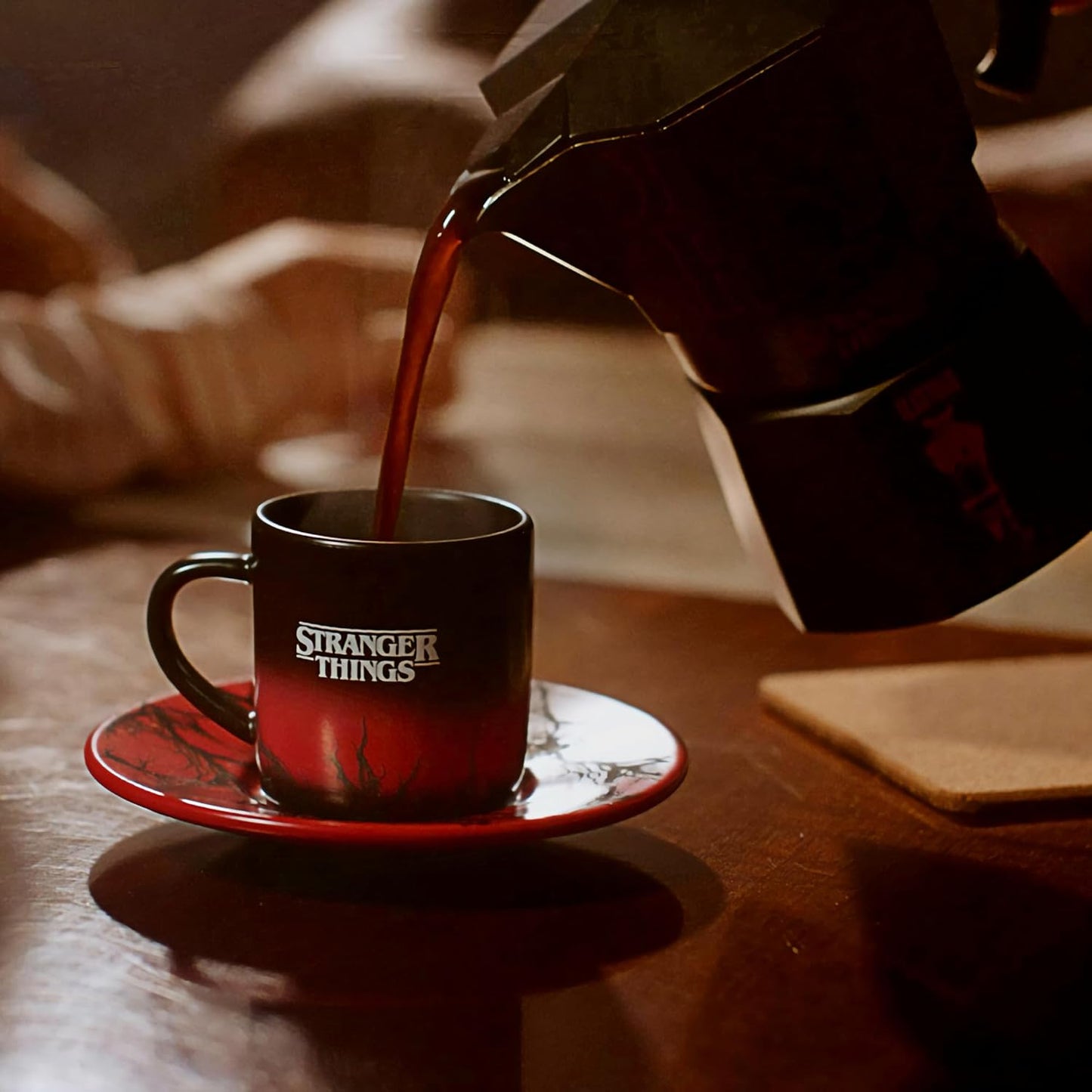 Espressokanne Stranger Things, Moka 6 Tassen