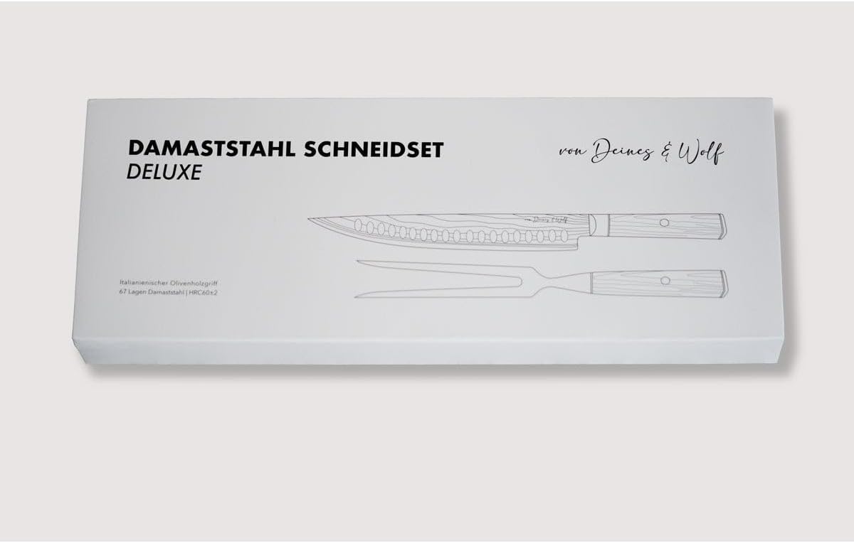 Damast Tranchierbesteck-Set