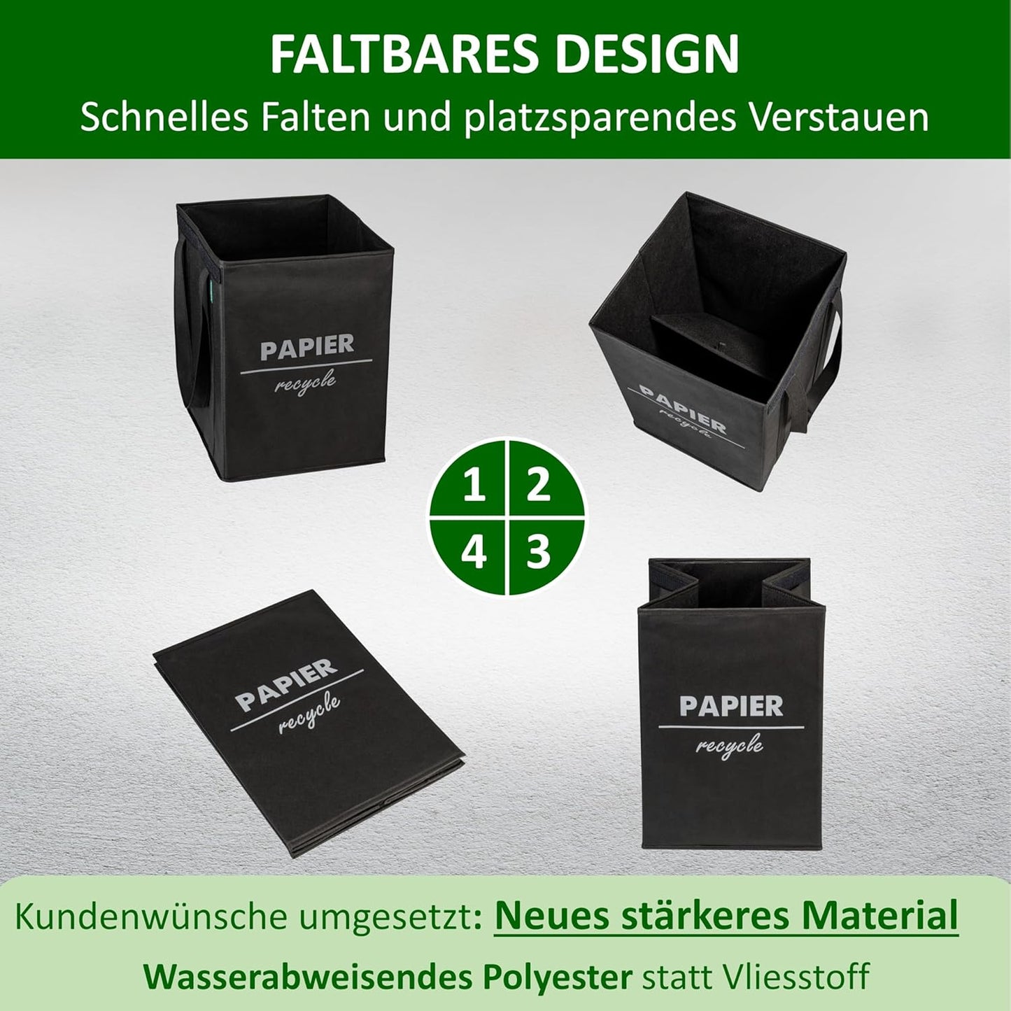 Mülltrennsystem, Schwarz