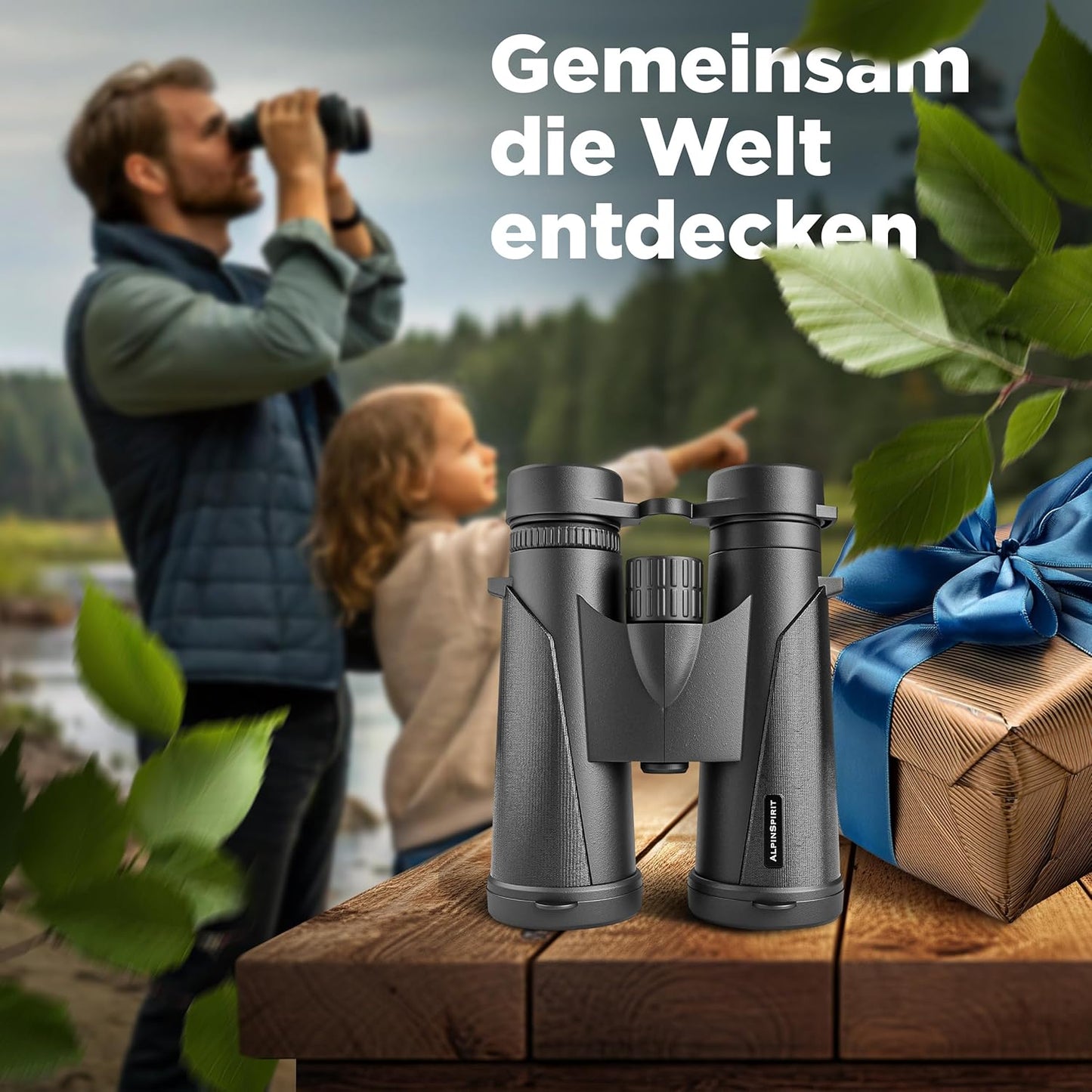 Fernglas 8x42 mit Hardcase, 8x42 Schwarz