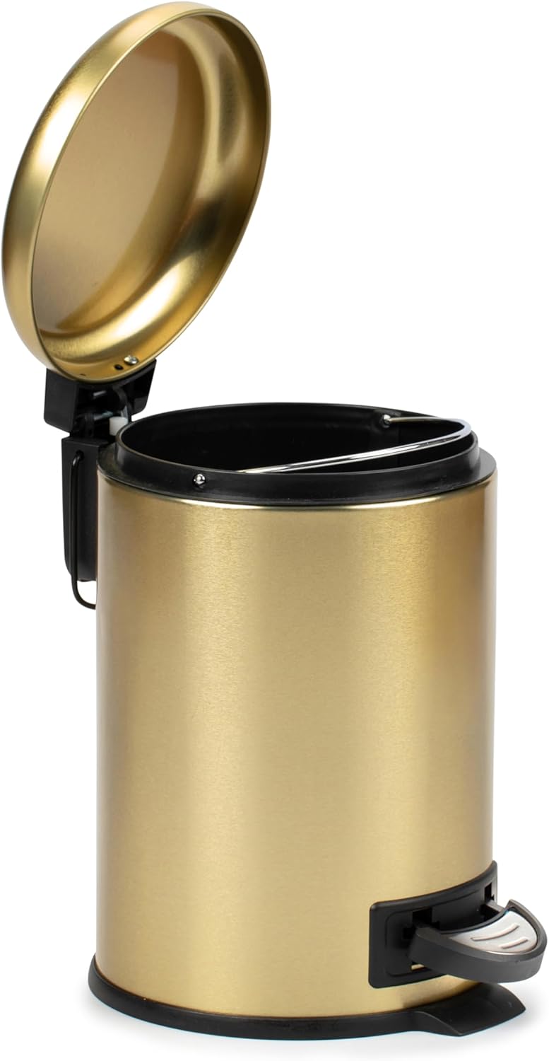 Kosmetikeimer mit Soft-Close-Funktion, Gold 3L