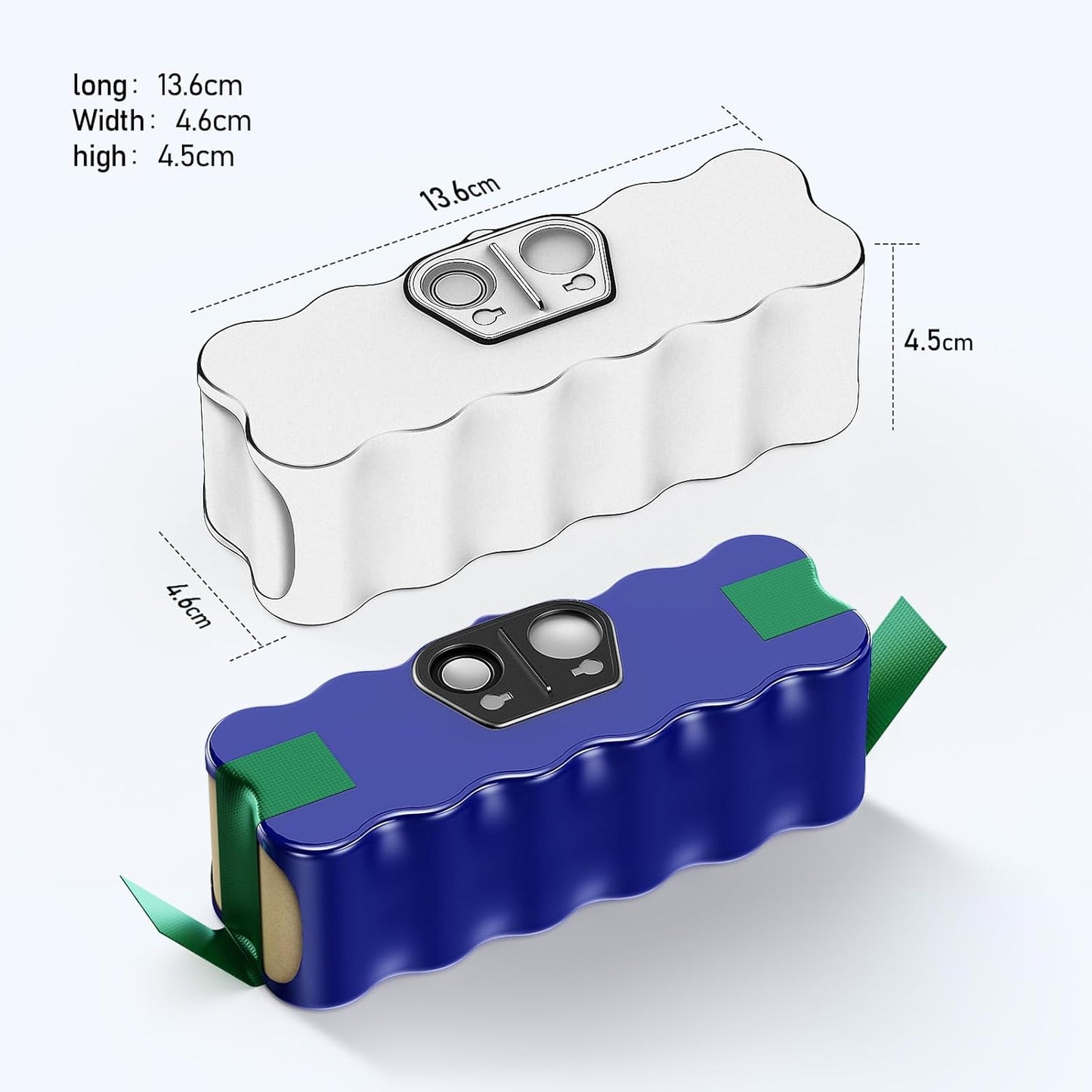 Ersatzakku für iRobot Roomba 500er-, 600er-, 700er- & 800er-Serie, Blau