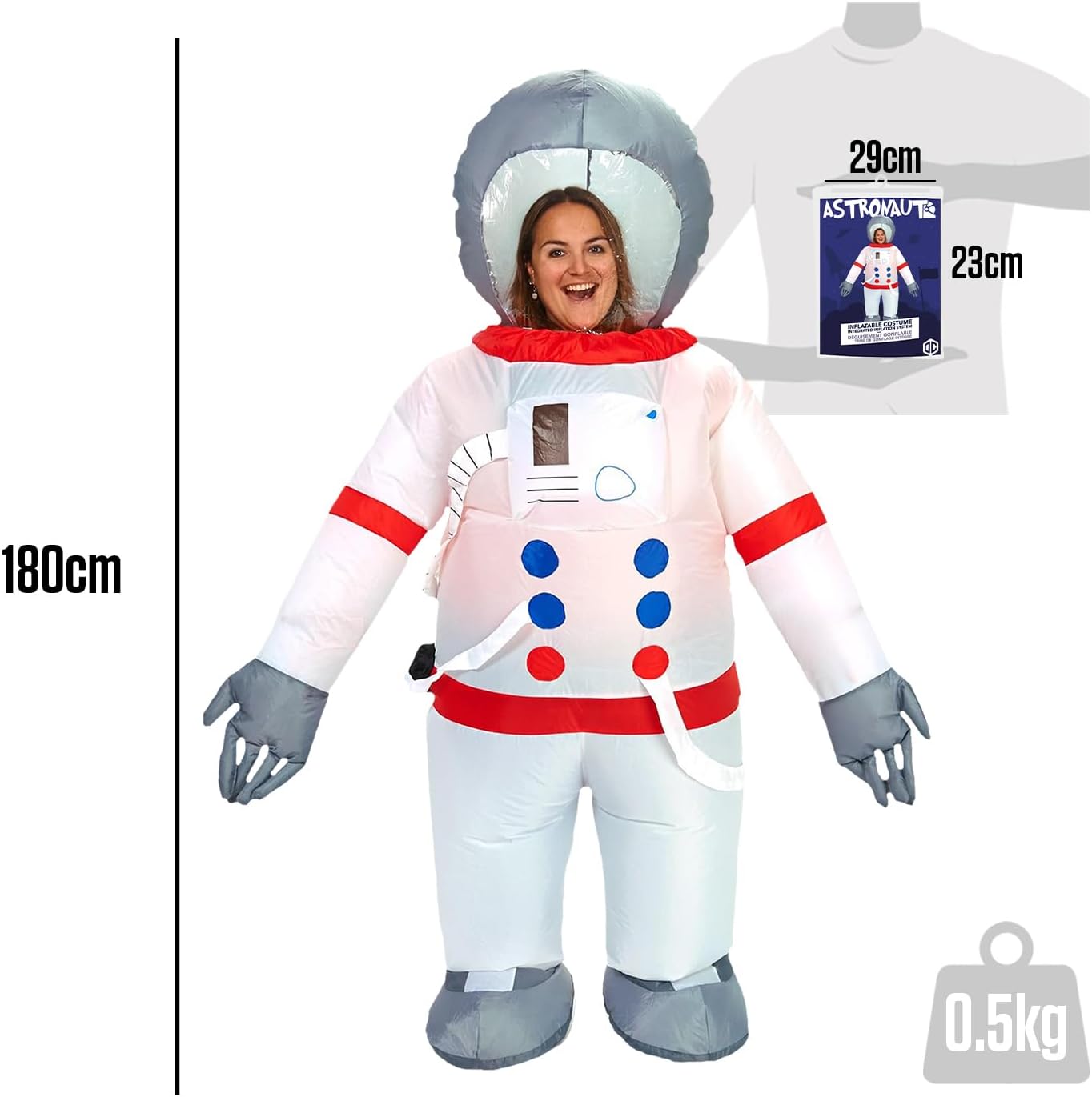 Aufblasbares Astronautenkostüm für Erwachsene, Astronaut