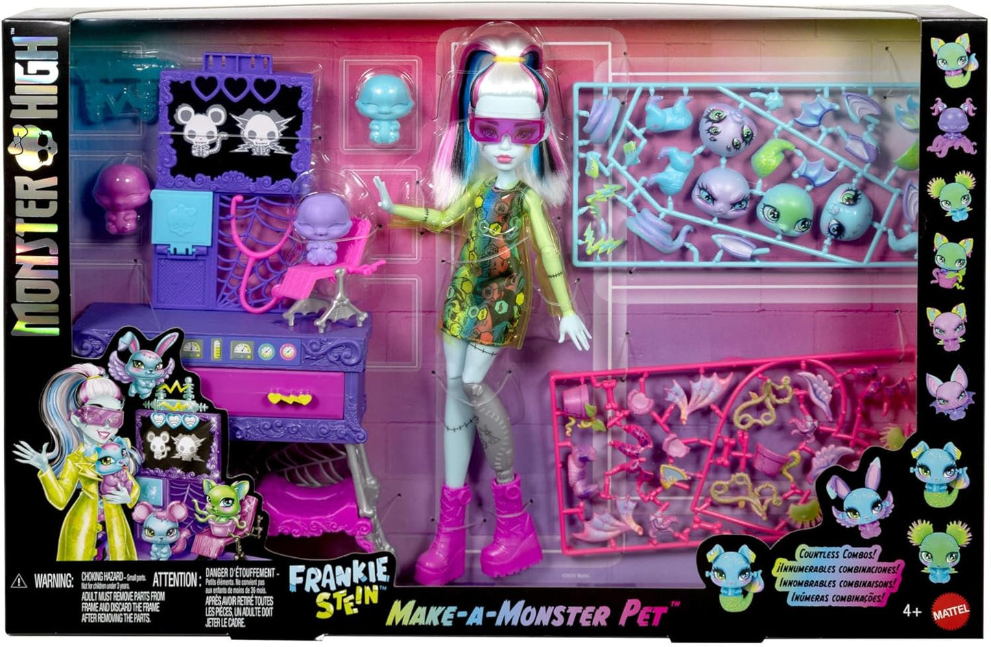 Make-A-Monster Haustier-Spielset (30+ Zubehörteile), Purple - Make A Monster-pet