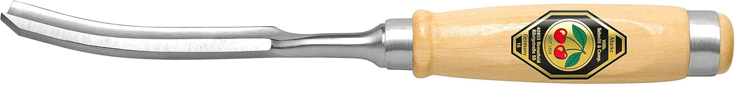 Leicht gebogener Hohlbeitel, 12mm