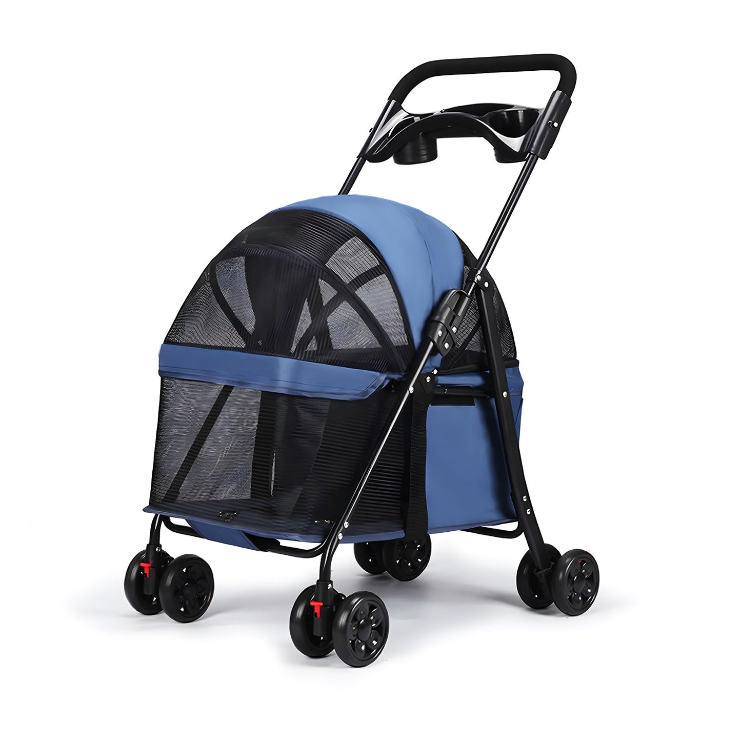 4-Rad Haustierwagen, Navy Blau