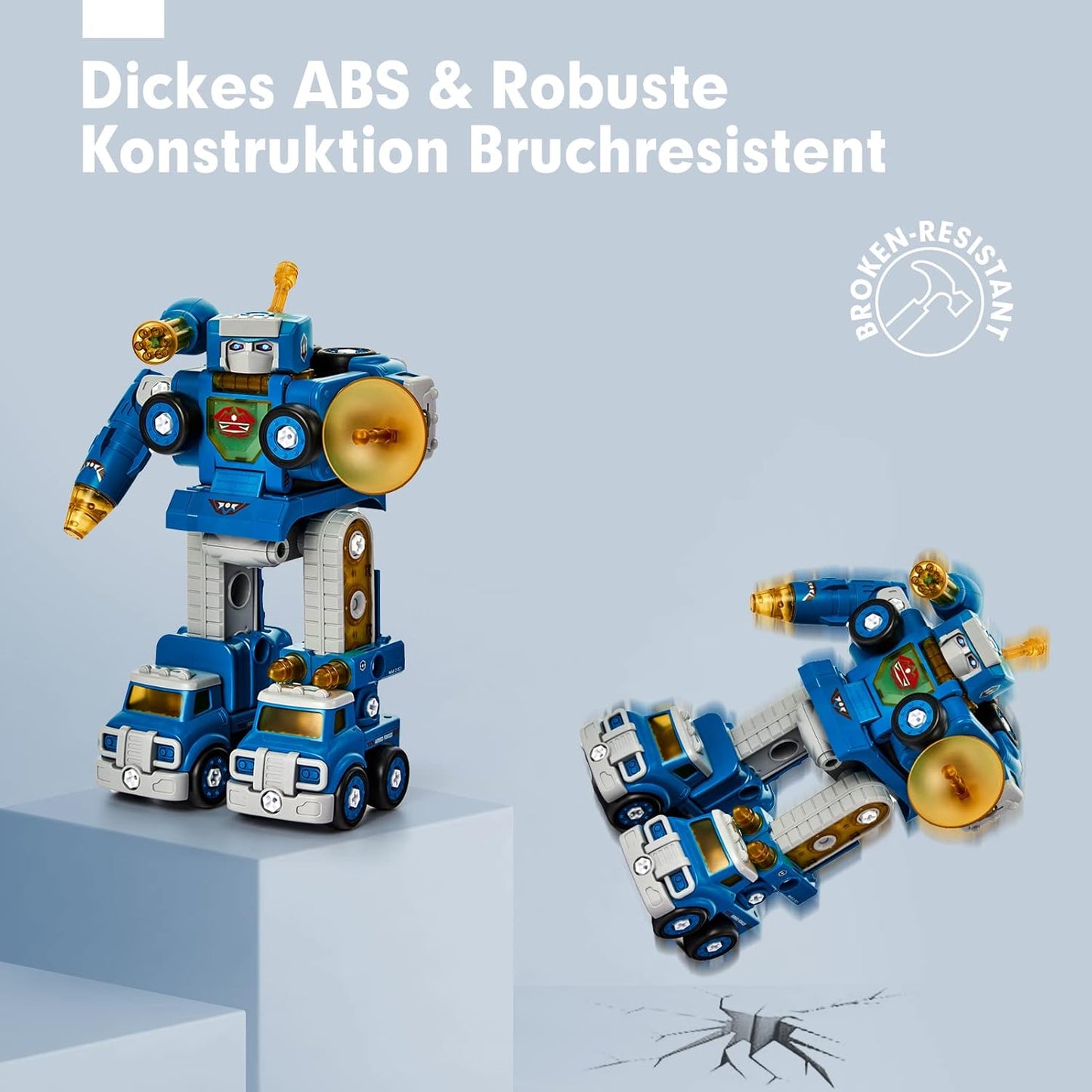 5 in 1 Roboter Spielzeug, Bule - Zerlegbarer Roboter
