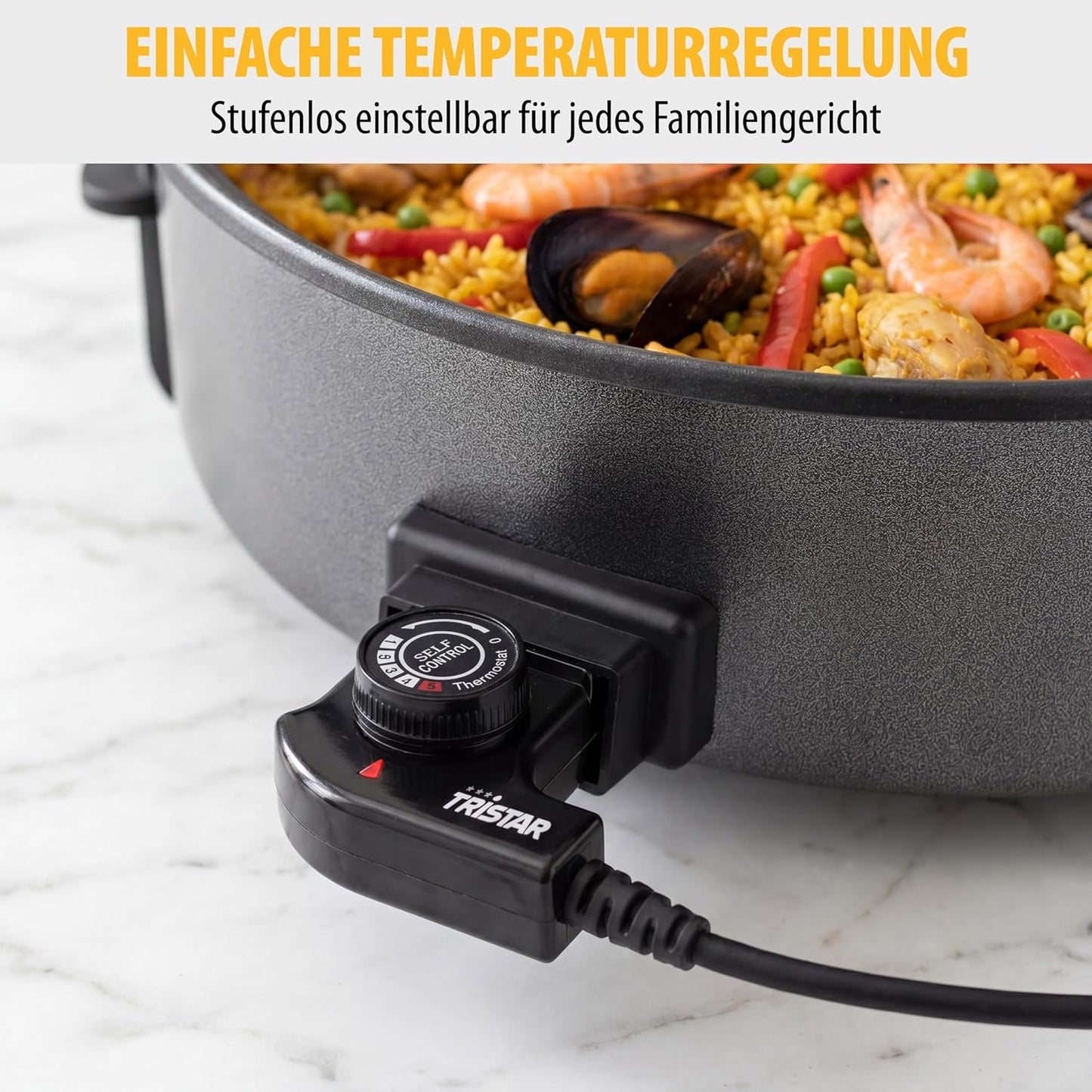 Elektropfanne mit Thermostat, 7.5L
