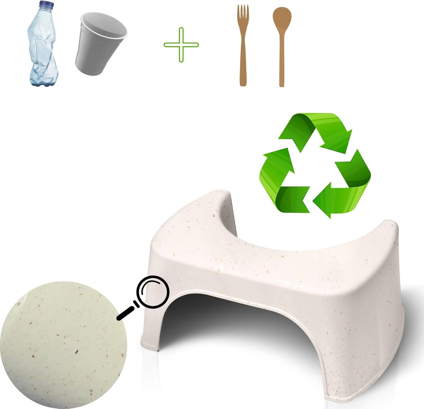 Toilettenhocker, Beige